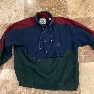 Bugle Boy company sweater size extra large blue/green/burgundy color